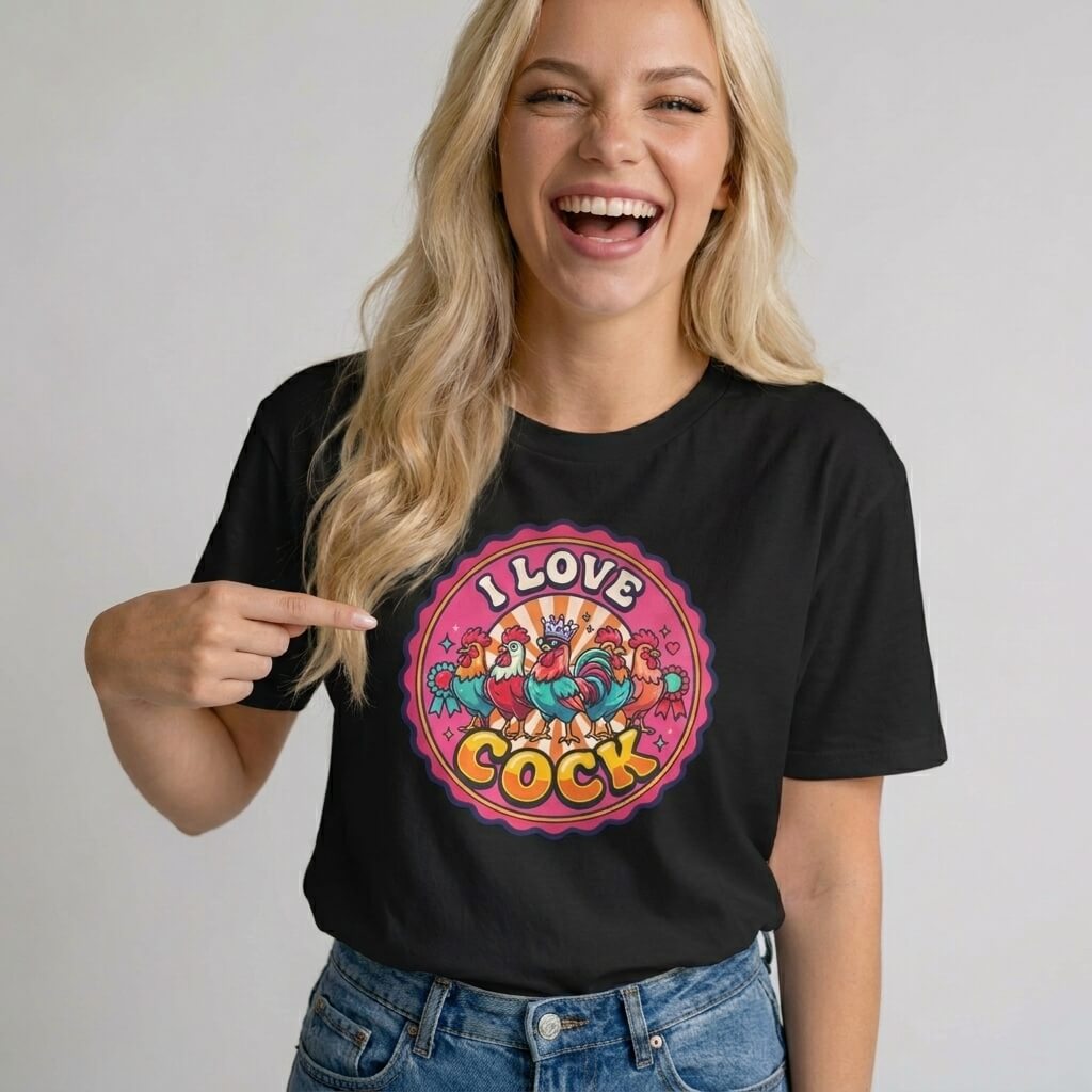 I Love Cock Hen Do Tee - Shit Shirt Club 