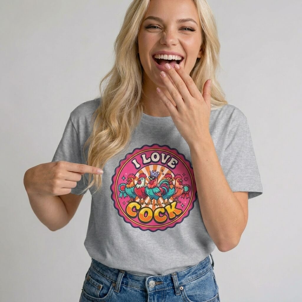 I Love Cock Hen Do Tee - Shit Shirt Club 