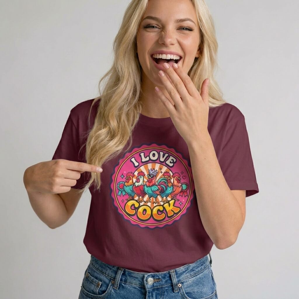 I Love Cock Hen Do Tee - Shit Shirt Club 