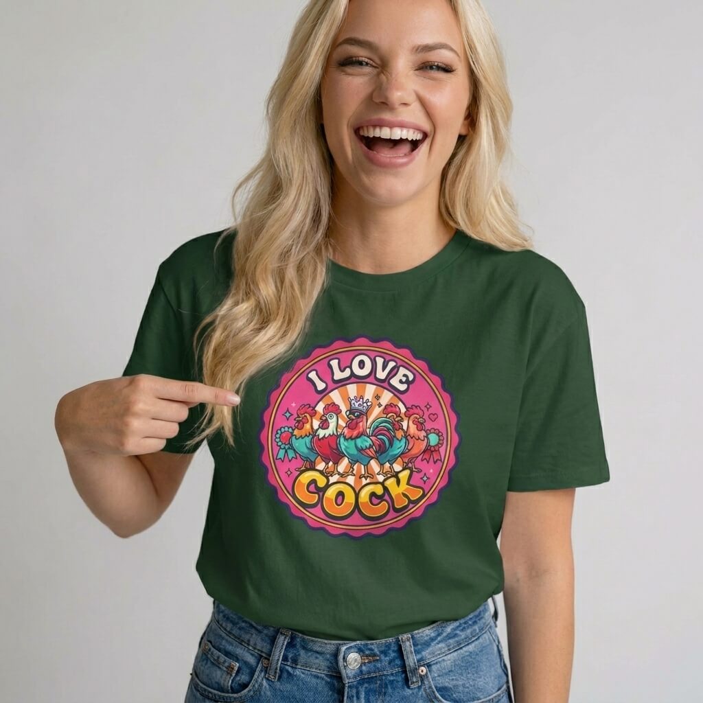 I Love Cock Hen Do Tee - Shit Shirt Club 