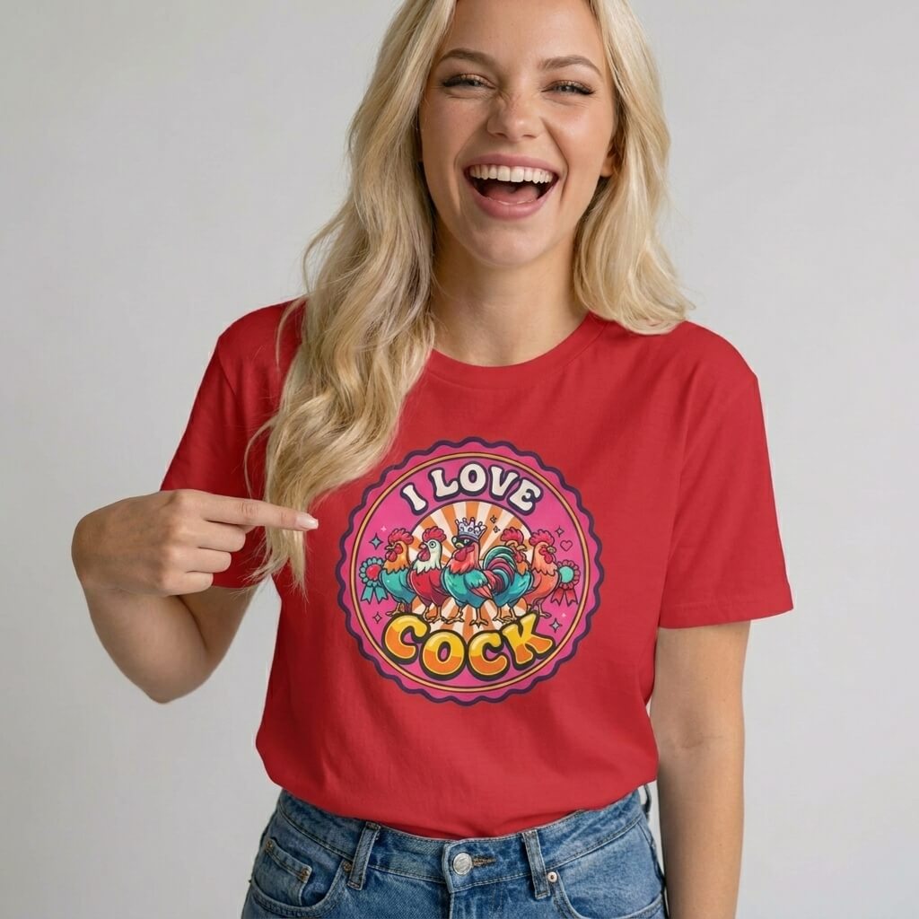I Love Cock Hen Do Tee - Shit Shirt Club 
