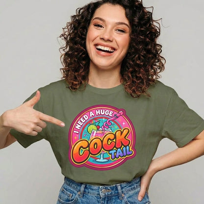 I Need a Huge Cocktail Tee - Shit Shirt Club 
