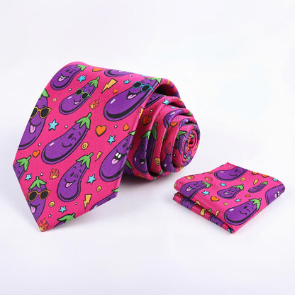 Jolly Todger Eggplant Tie Set - Shit Shirt Club 