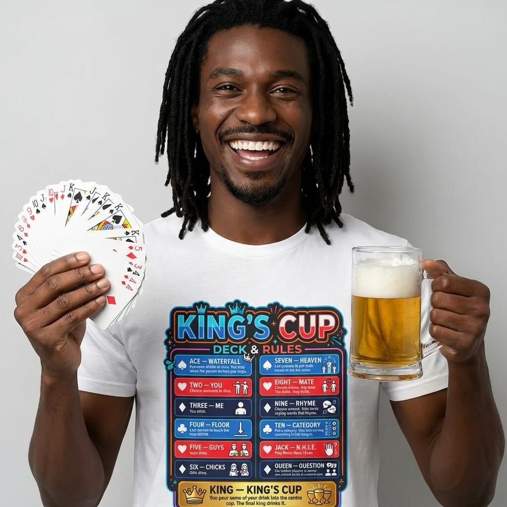 King's Cup Drinking Game Tee - Shit Shirt Club 