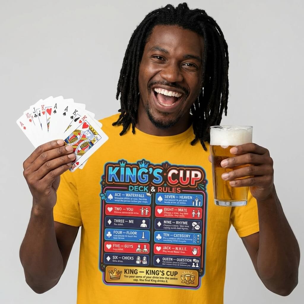 King's Cup Drinking Game Tee - Shit Shirt Club 
