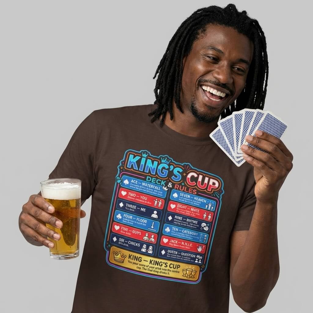 King's Cup Drinking Game Tee - Shit Shirt Club 