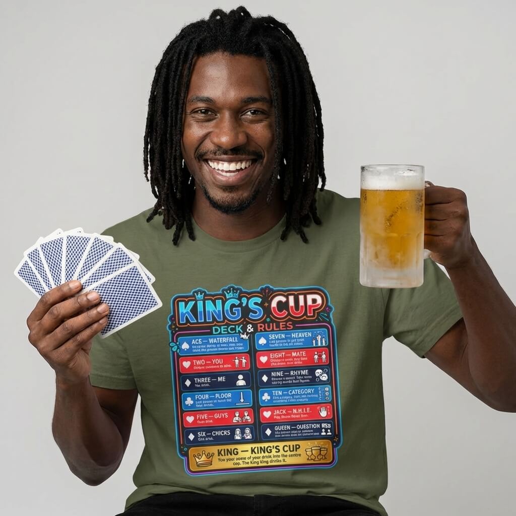 King's Cup Drinking Game Tee - Shit Shirt Club 