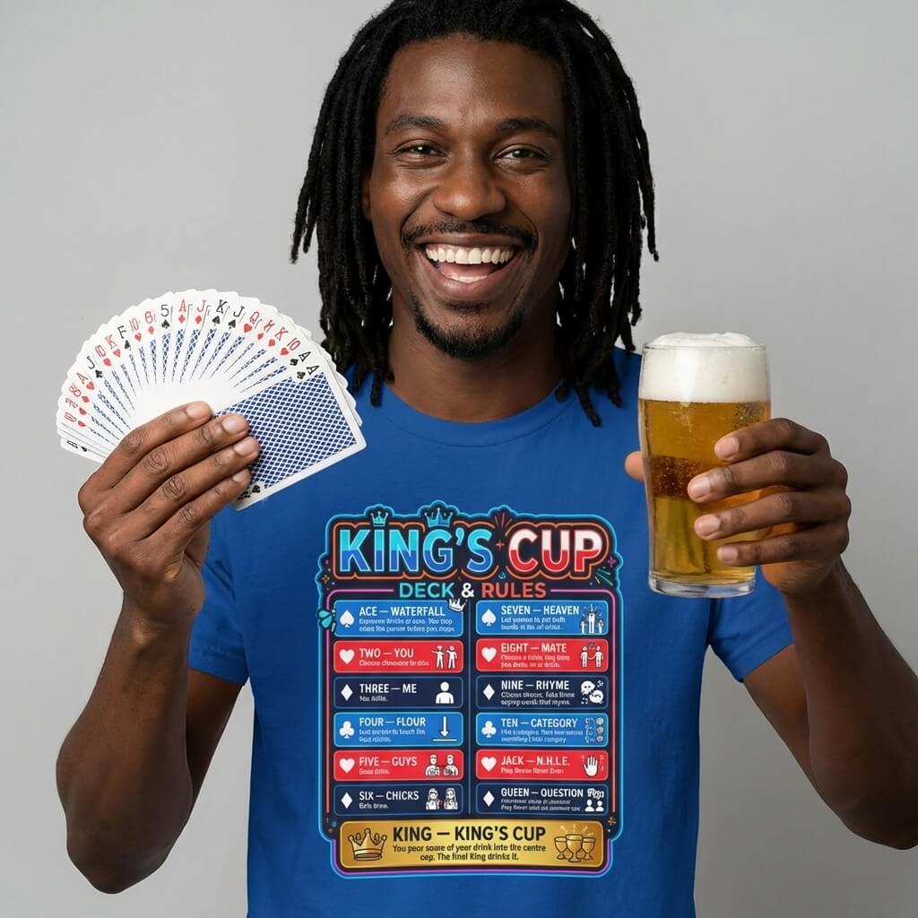 King's Cup Drinking Game Tee - Shit Shirt Club 