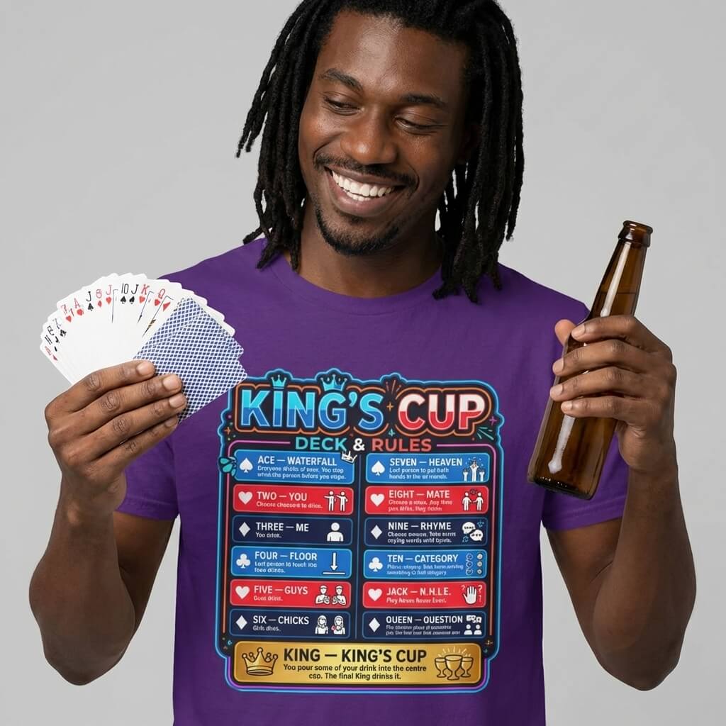 King's Cup Drinking Game Tee - Shit Shirt Club 