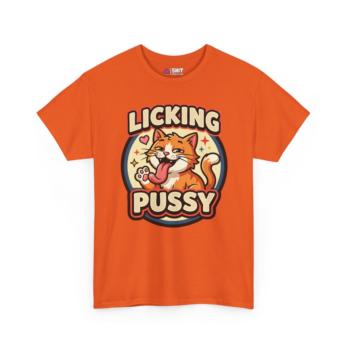 Licking Pussy Funny Cat Tee - Shit Shirt Club 