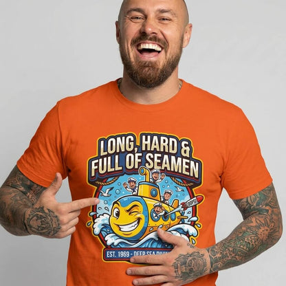 "Long, Hard & Full of Seamen" Funny Submarine Tee - Shit Shirt Club 