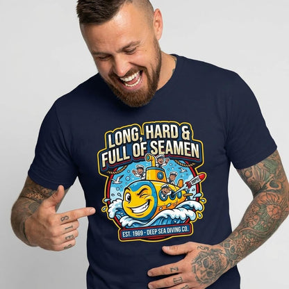 "Long, Hard & Full of Seamen" Funny Submarine Tee - Shit Shirt Club 
