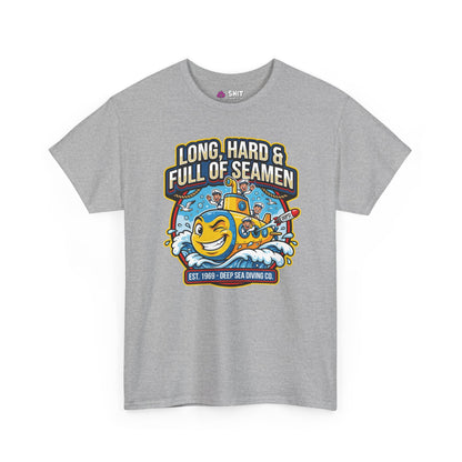 "Long, Hard & Full of Seamen" Funny Submarine Tee - Shit Shirt Club 
