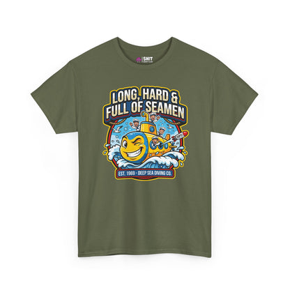 "Long, Hard & Full of Seamen" Funny Submarine Tee - Shit Shirt Club 