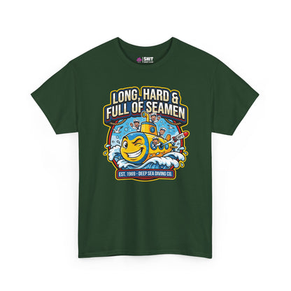 "Long, Hard & Full of Seamen" Funny Submarine Tee - Shit Shirt Club 