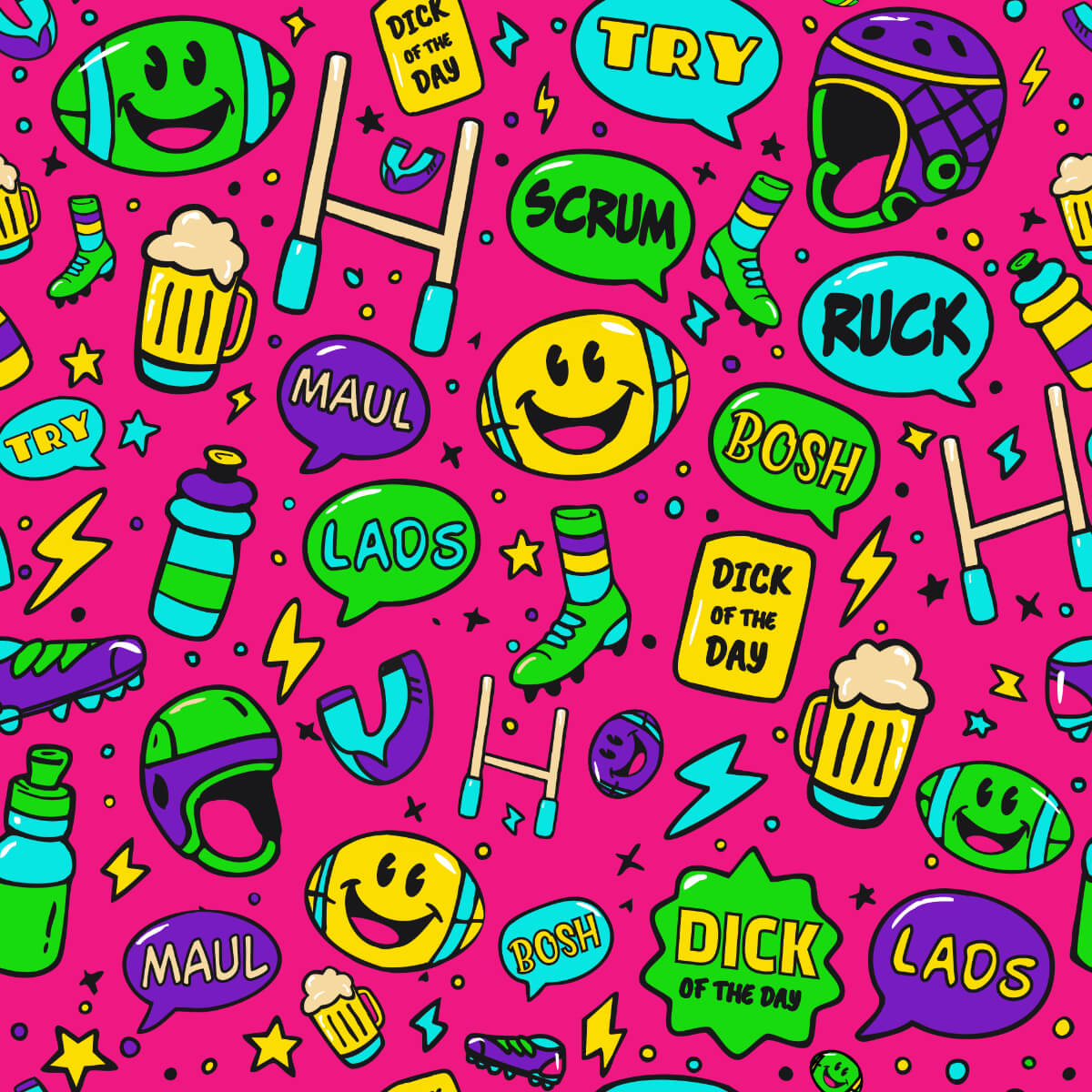 Scrum On My Face Rugby Polo