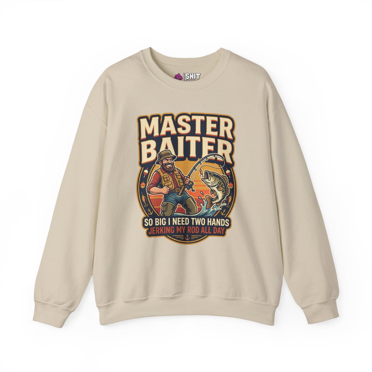 Master Baiter Funny Fishing Sweatshirt - Shit Shirt Club 