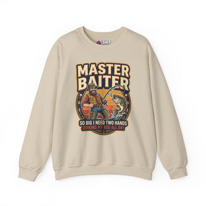Master Baiter Funny Fishing Sweatshirt - Shit Shirt Club 