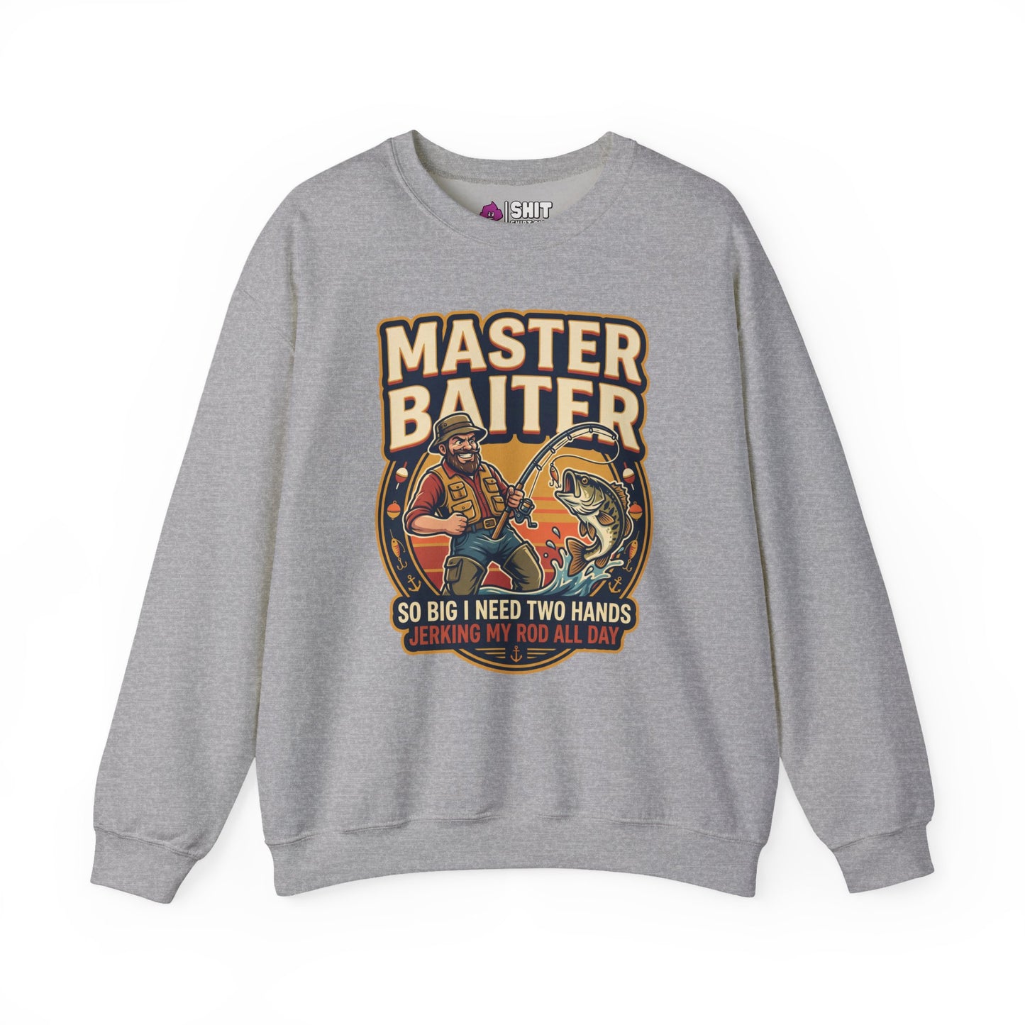 Master Baiter Funny Fishing Sweatshirt - Shit Shirt Club 