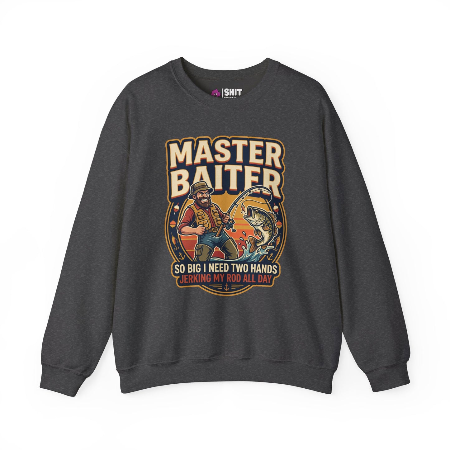 Master Baiter Funny Fishing Sweatshirt - Shit Shirt Club 