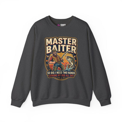 Master Baiter Funny Fishing Sweatshirt - Shit Shirt Club 