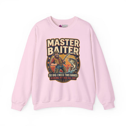 Master Baiter Funny Fishing Sweatshirt - Shit Shirt Club 