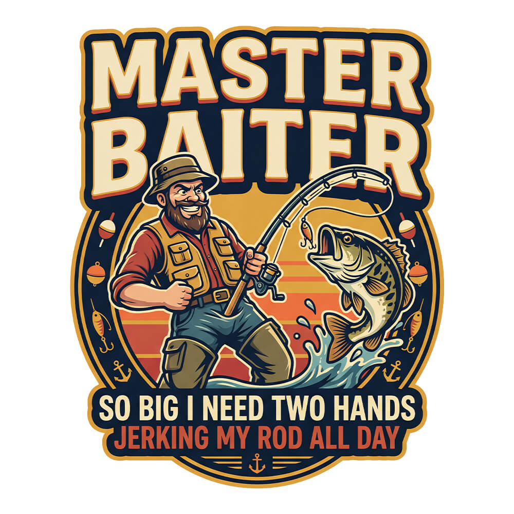 Master Baiter Funny Fishing Sweatshirt - Shit Shirt Club 