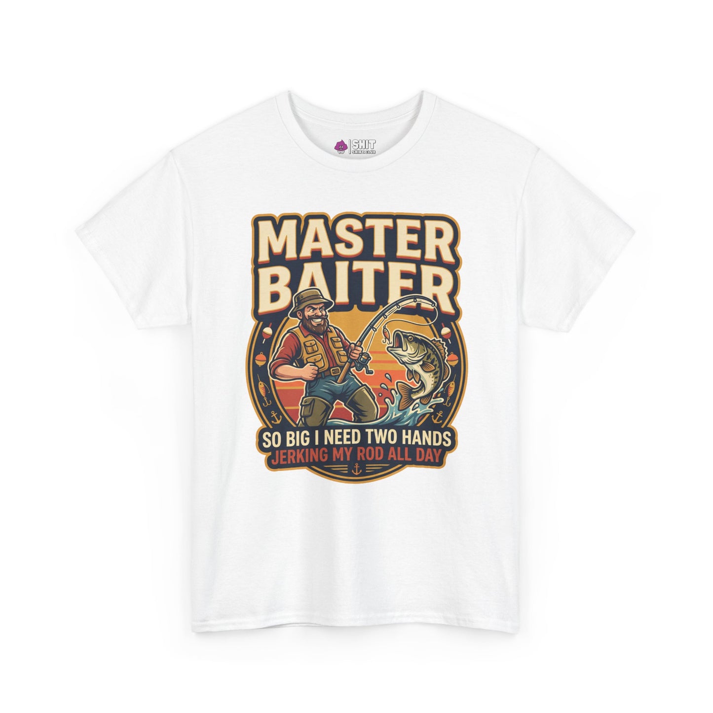 Master Baiter Rude Fishing Tee - Shit Shirt Club 