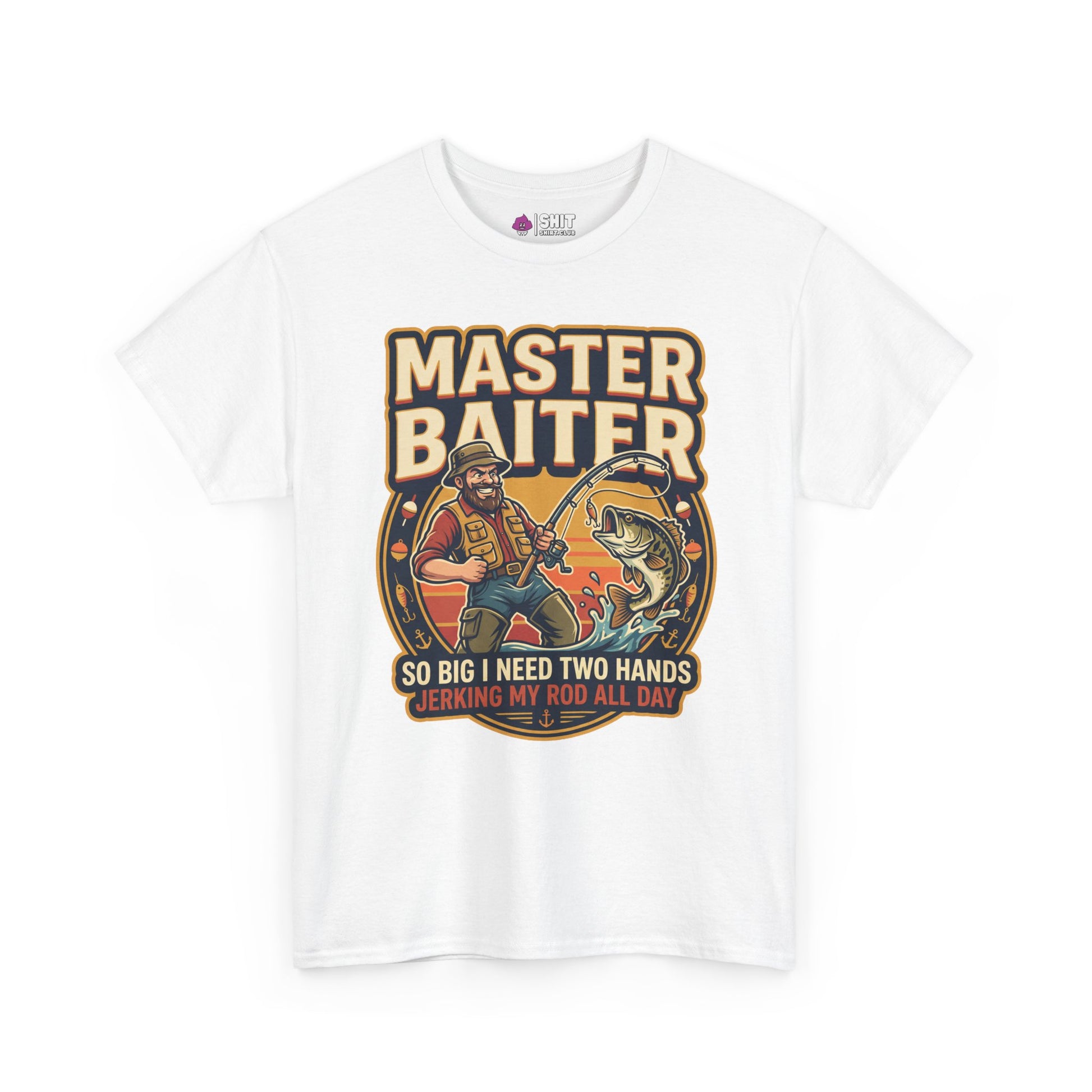 Master Baiter Rude Fishing Tee - Shit Shirt Club 