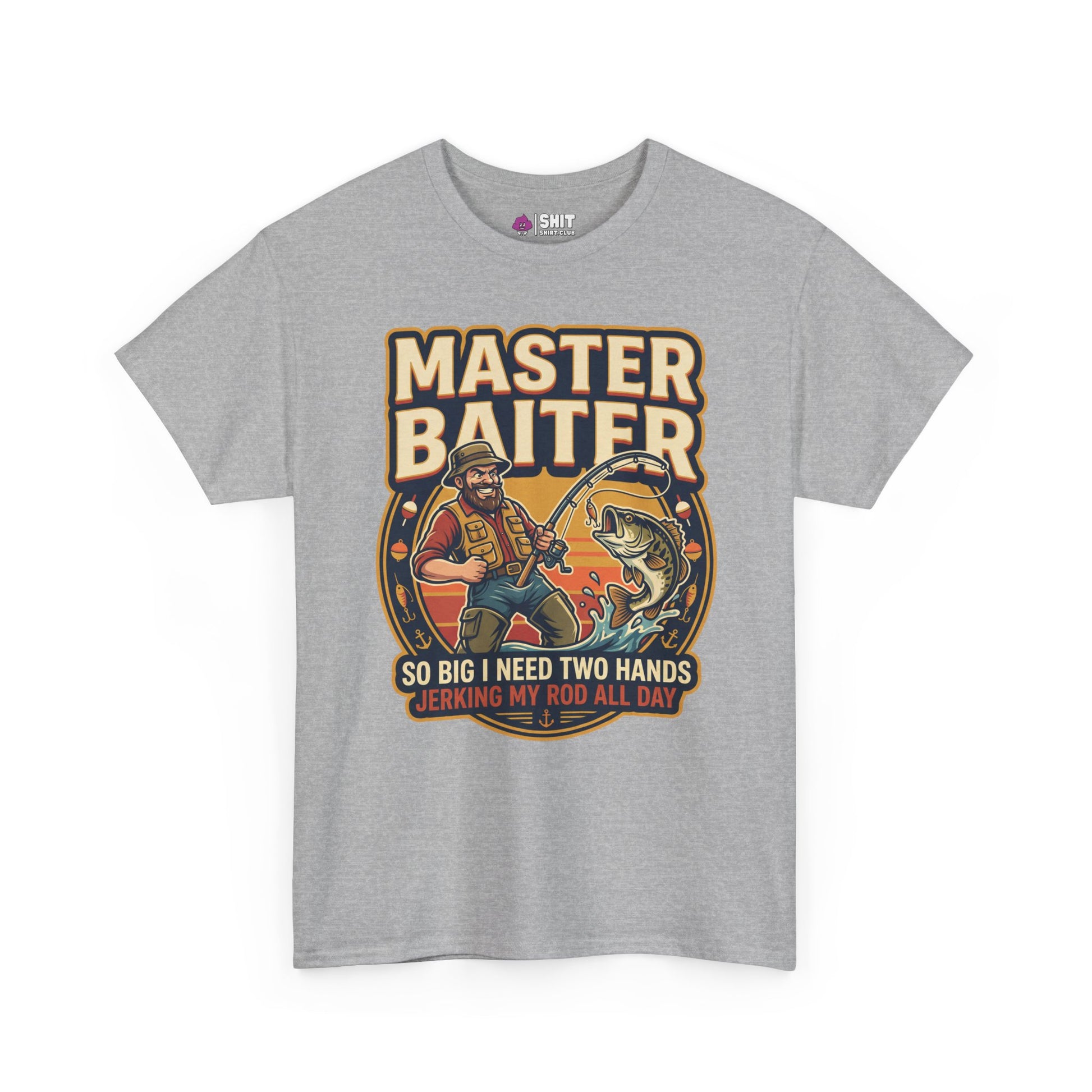 Master Baiter Rude Fishing Tee - Shit Shirt Club 