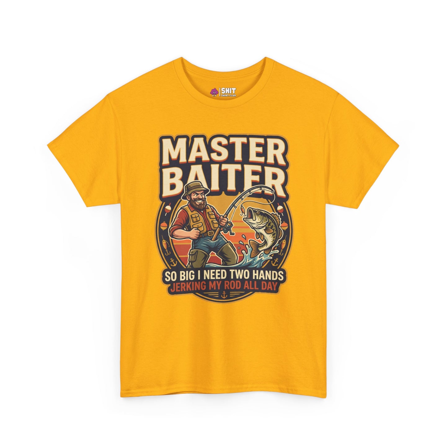 Master Baiter Rude Fishing Tee - Shit Shirt Club 