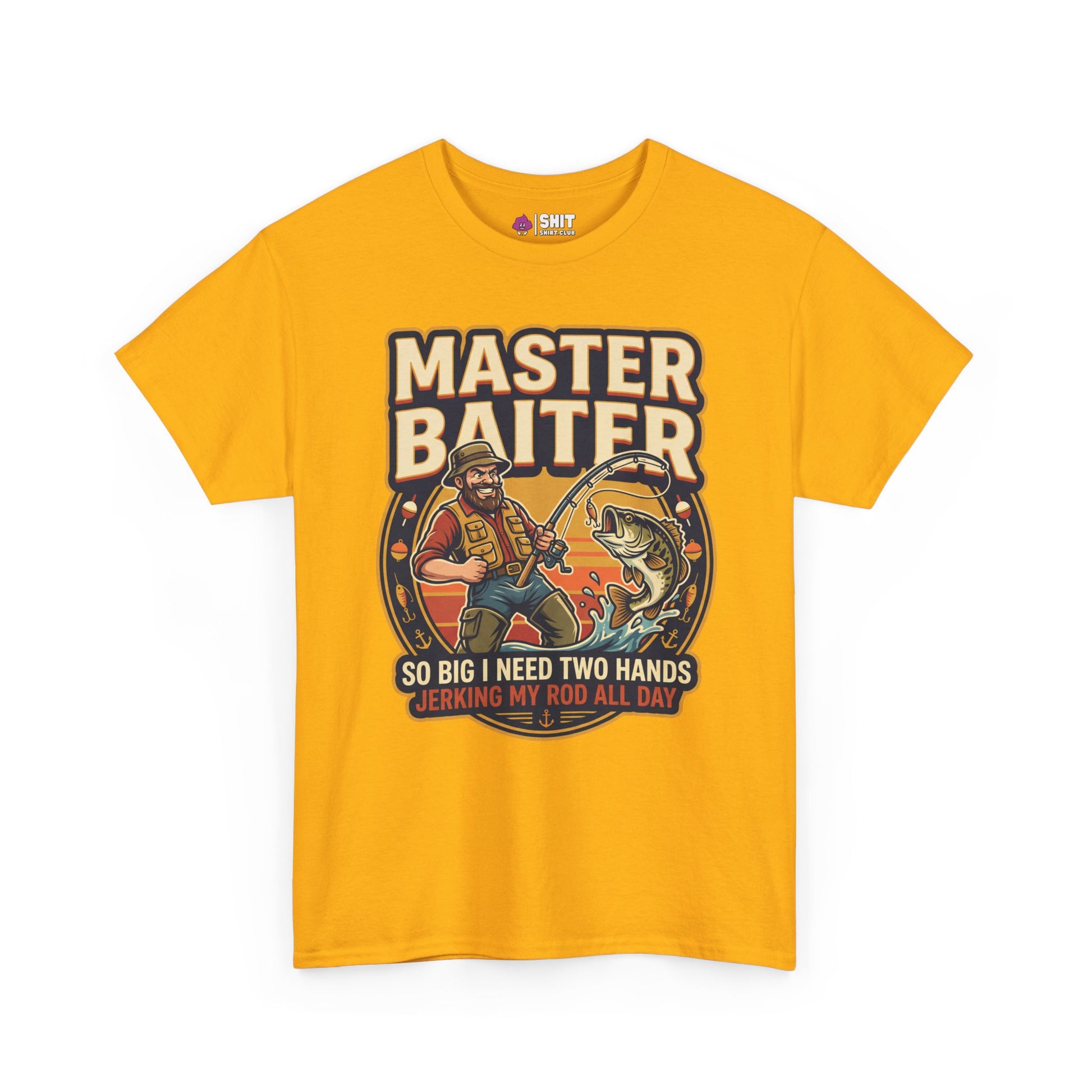 Master Baiter Rude Fishing Tee - Shit Shirt Club 