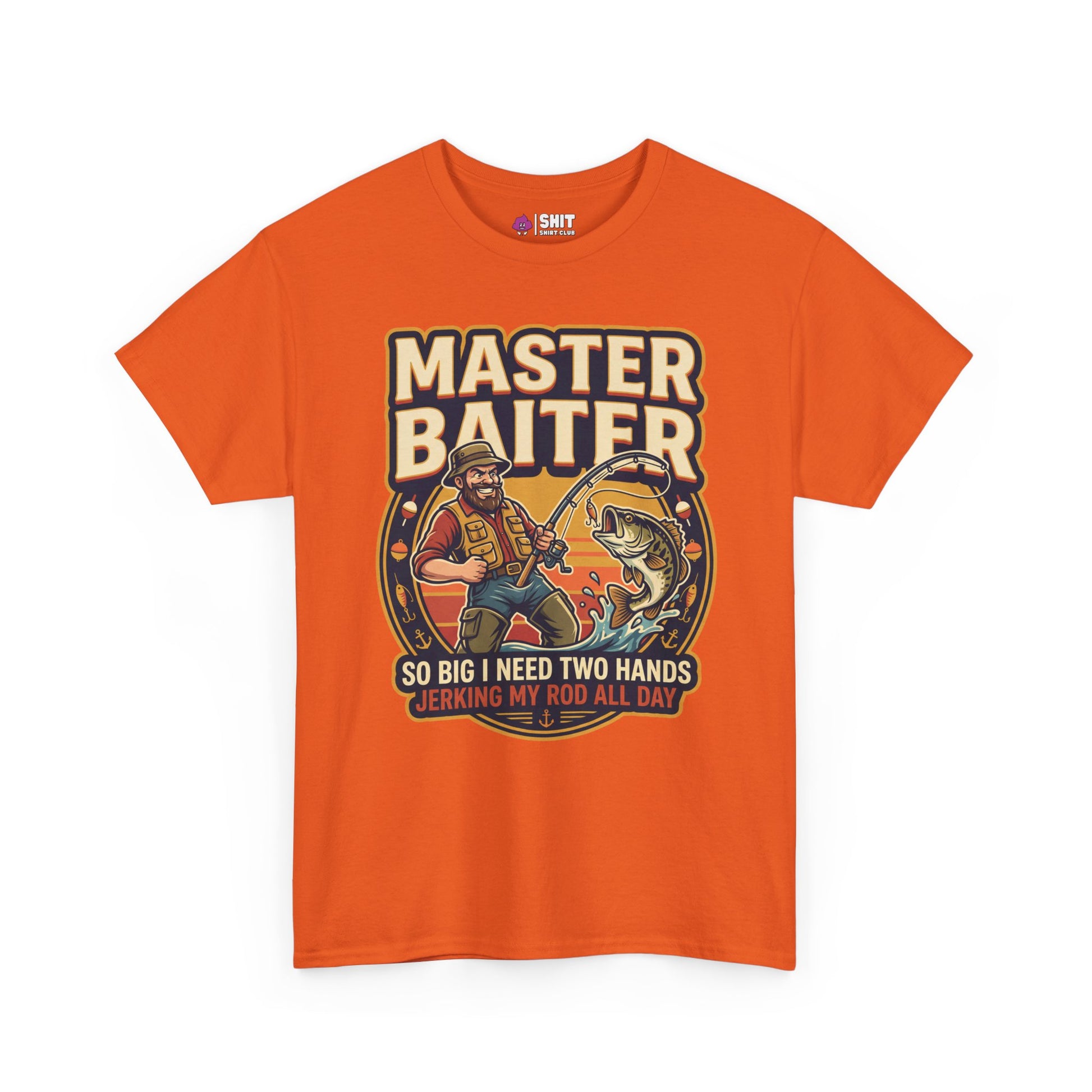 Master Baiter Rude Fishing Tee - Shit Shirt Club 