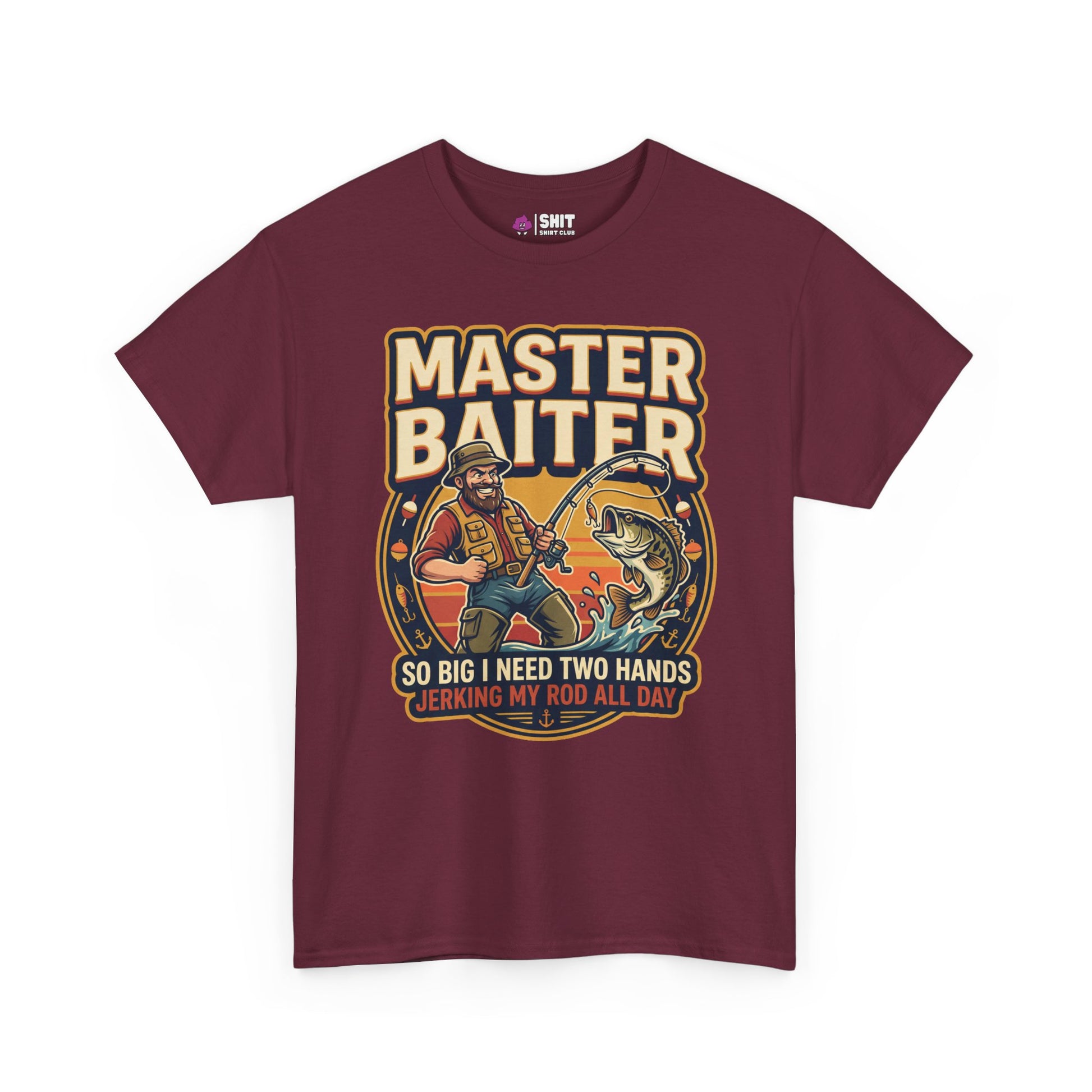 Master Baiter Rude Fishing Tee - Shit Shirt Club 