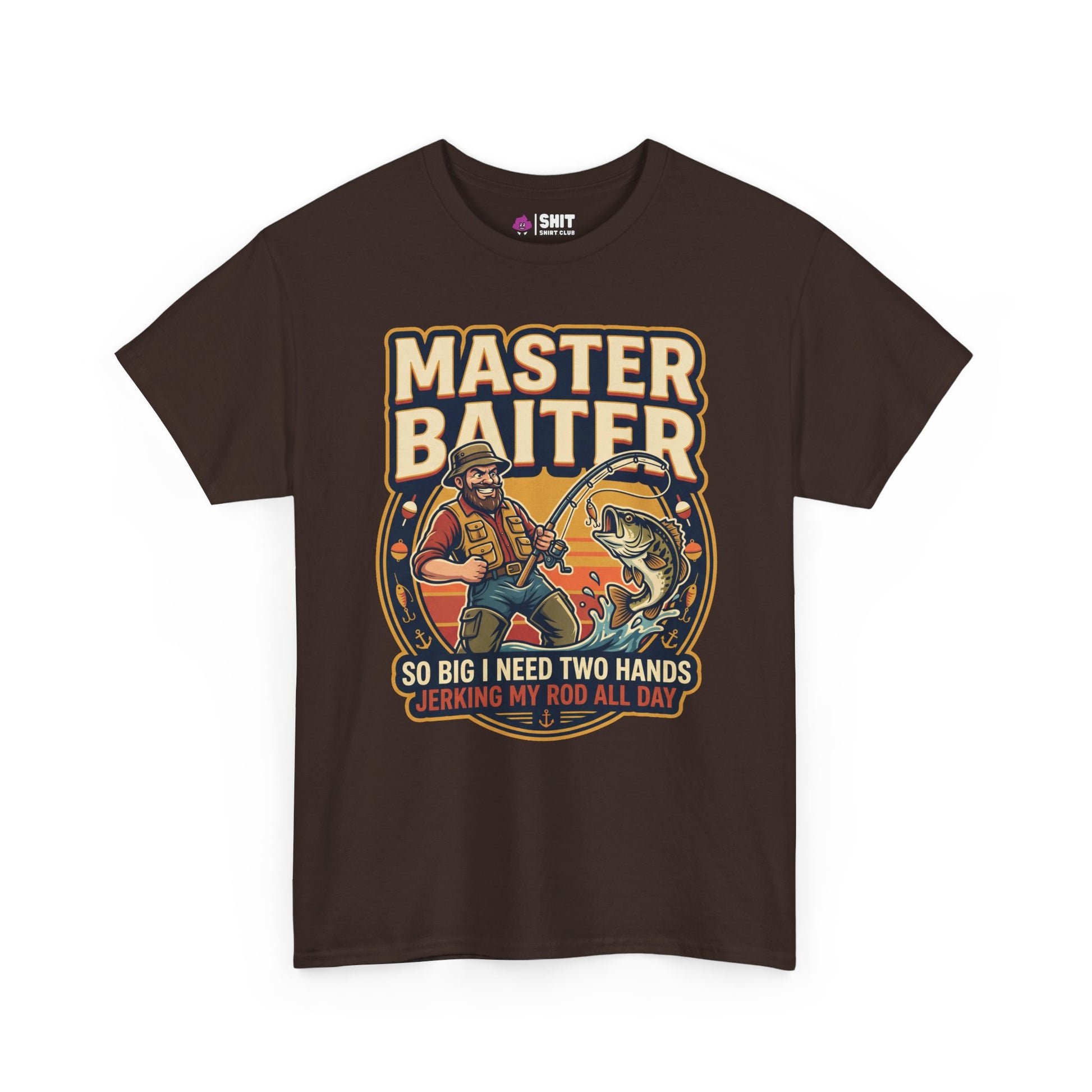 Master Baiter Rude Fishing Tee - Shit Shirt Club 