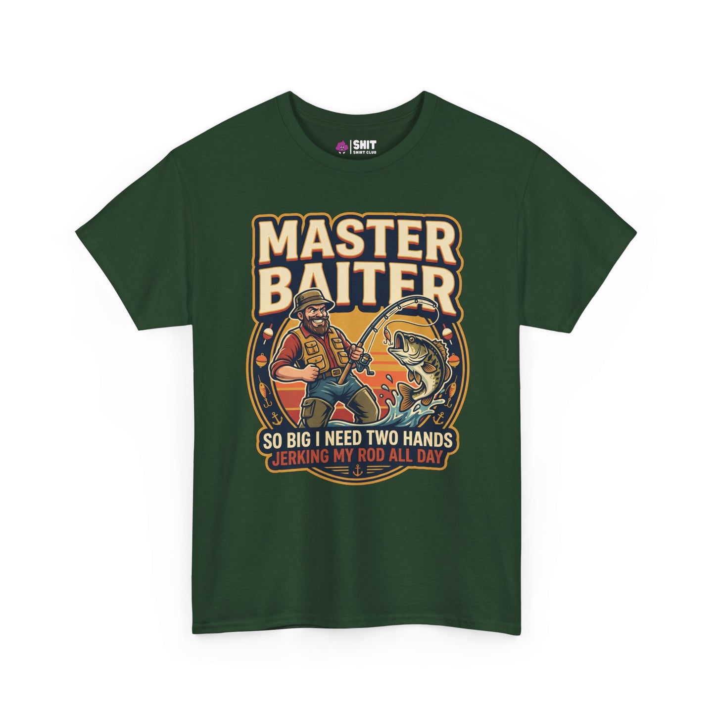 Master Baiter Rude Fishing Tee - Shit Shirt Club 
