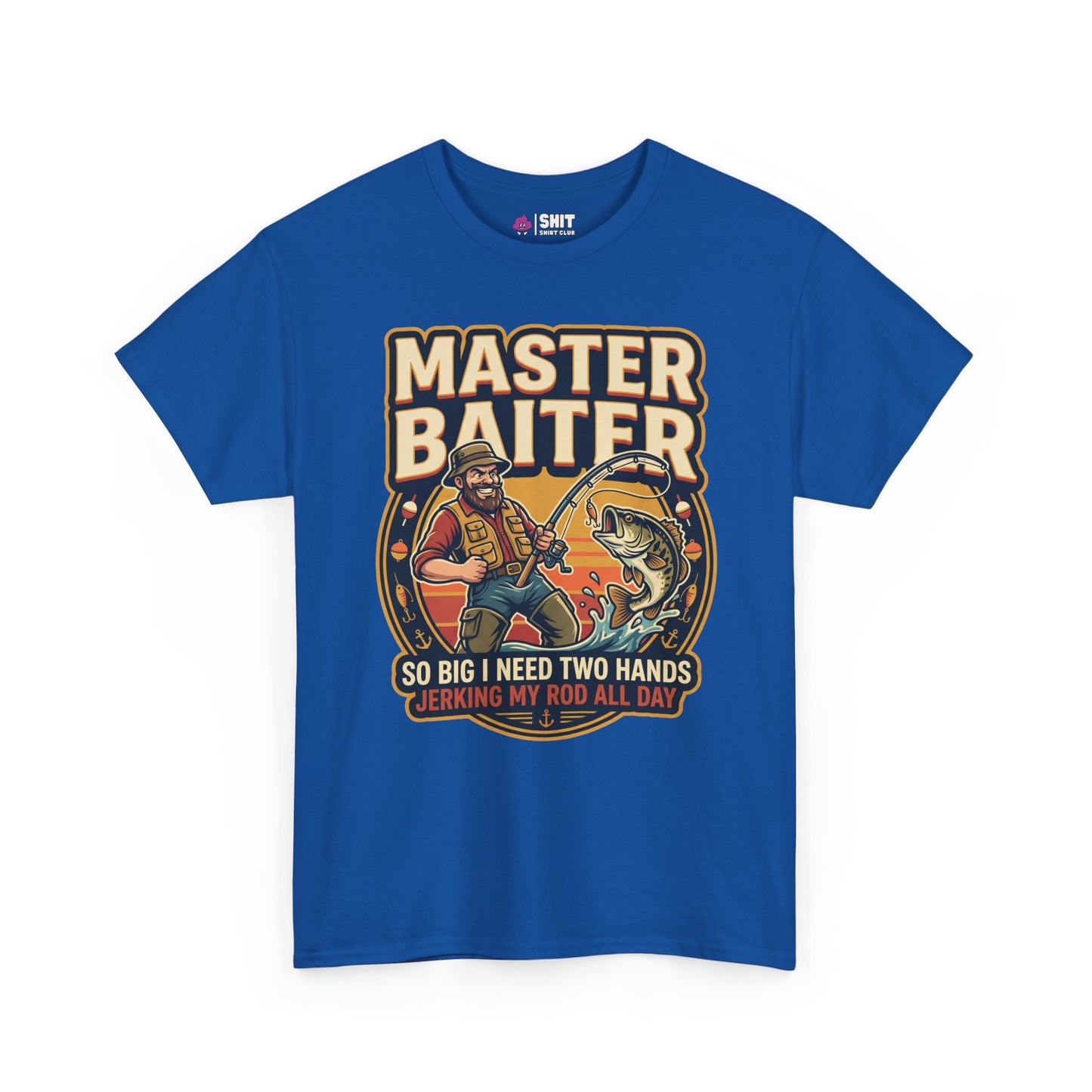 Master Baiter Rude Fishing Tee - Shit Shirt Club 
