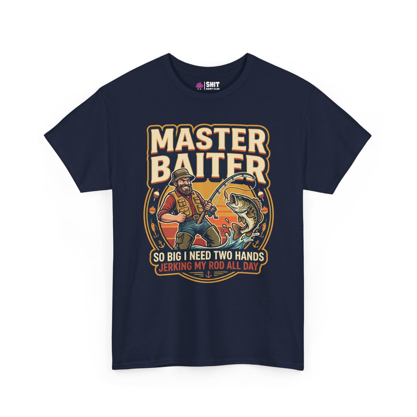 Master Baiter Rude Fishing Tee - Shit Shirt Club 