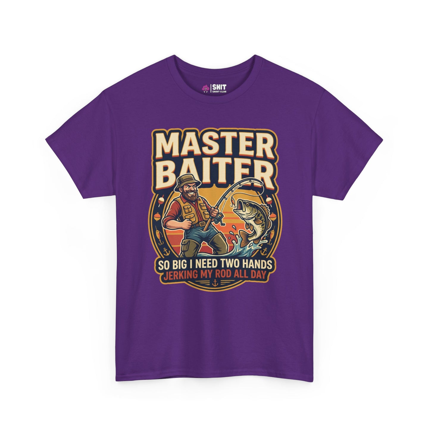 Master Baiter Rude Fishing Tee - Shit Shirt Club 