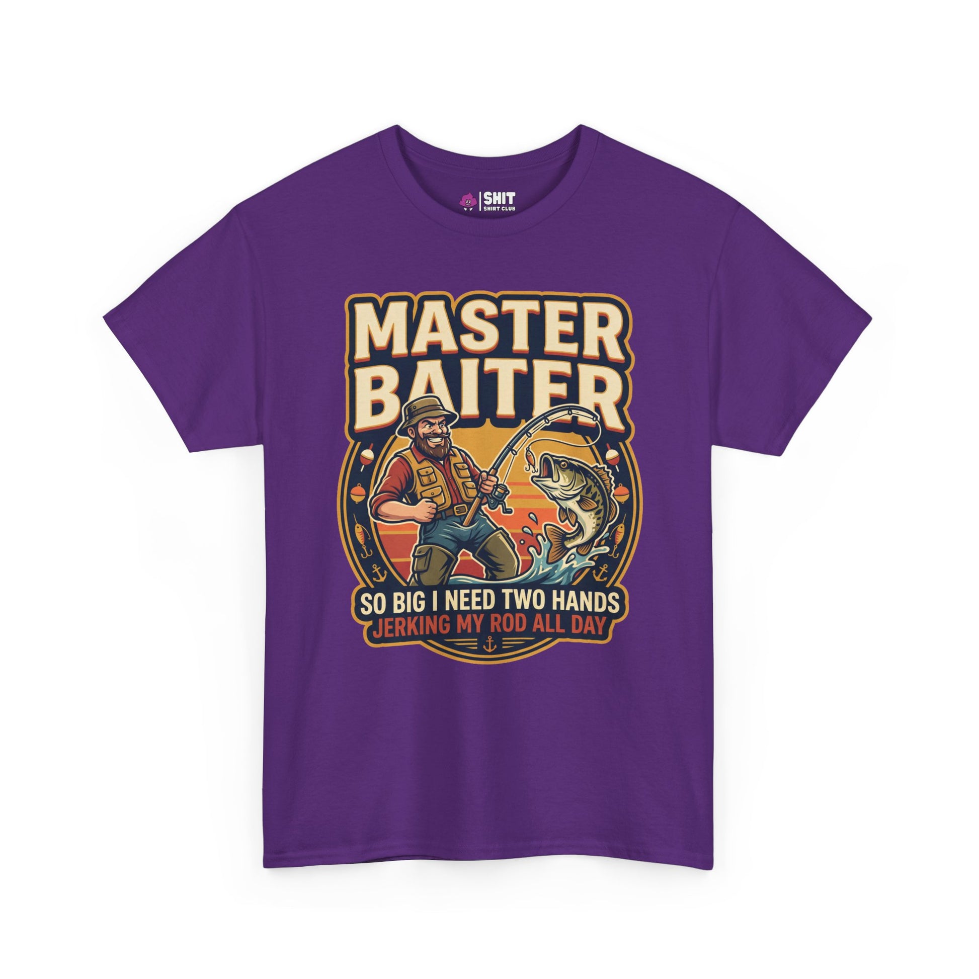 Master Baiter Rude Fishing Tee - Shit Shirt Club 