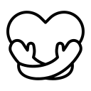 A person sits cross-legged in a meditative pose with hands resting on their knees, surrounded by radiating lines, symbolizing calm, balance, and inner peace. The image is a black and white line drawing.