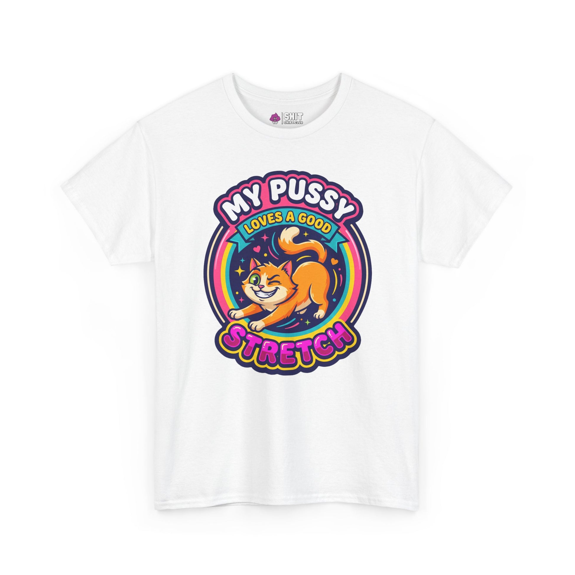 My Pussy Loves a Good Stretch Hen Do Tee - Shit Shirt Club 
