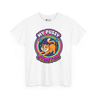 My Pussy Loves a Good Stretch Hen Do Tee - Shit Shirt Club 