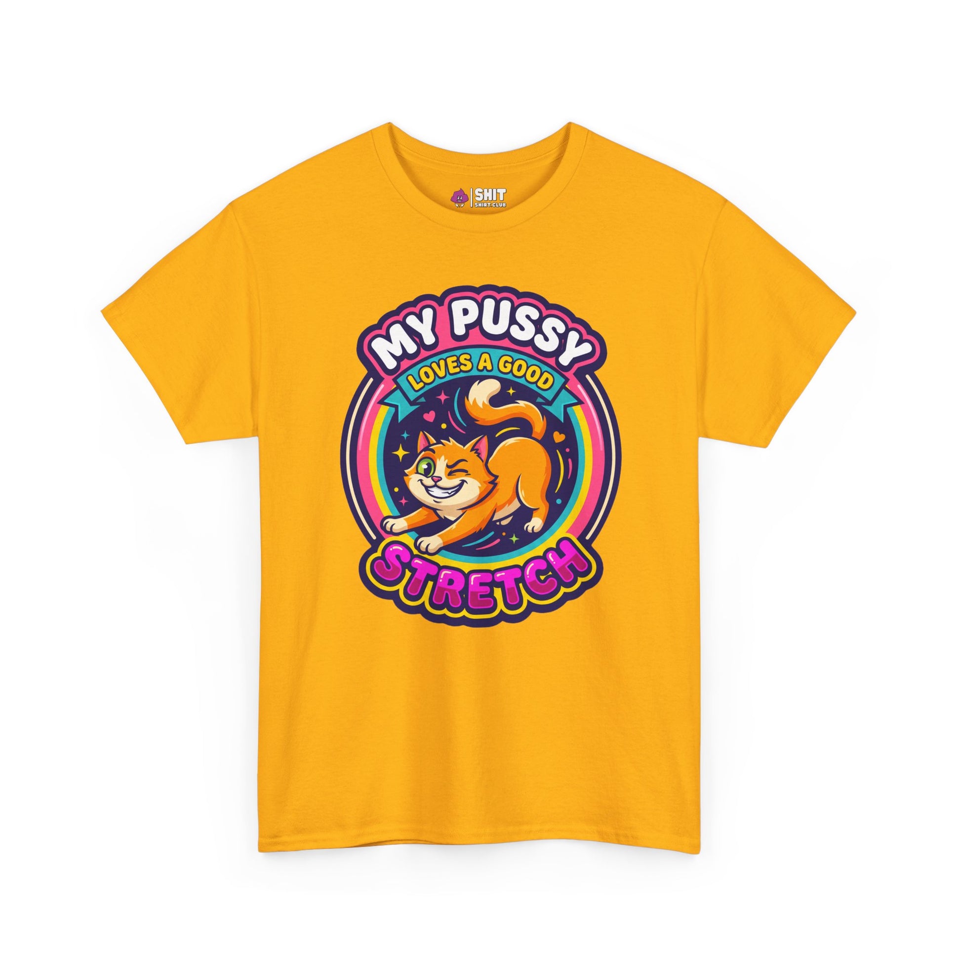 My Pussy Loves a Good Stretch Hen Do Tee - Shit Shirt Club 