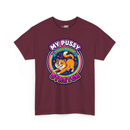 My Pussy Loves a Good Stretch Hen Do Tee - Shit Shirt Club 