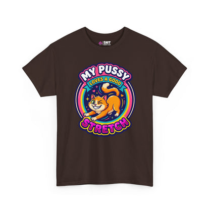 My Pussy Loves a Good Stretch Hen Do Tee - Shit Shirt Club 