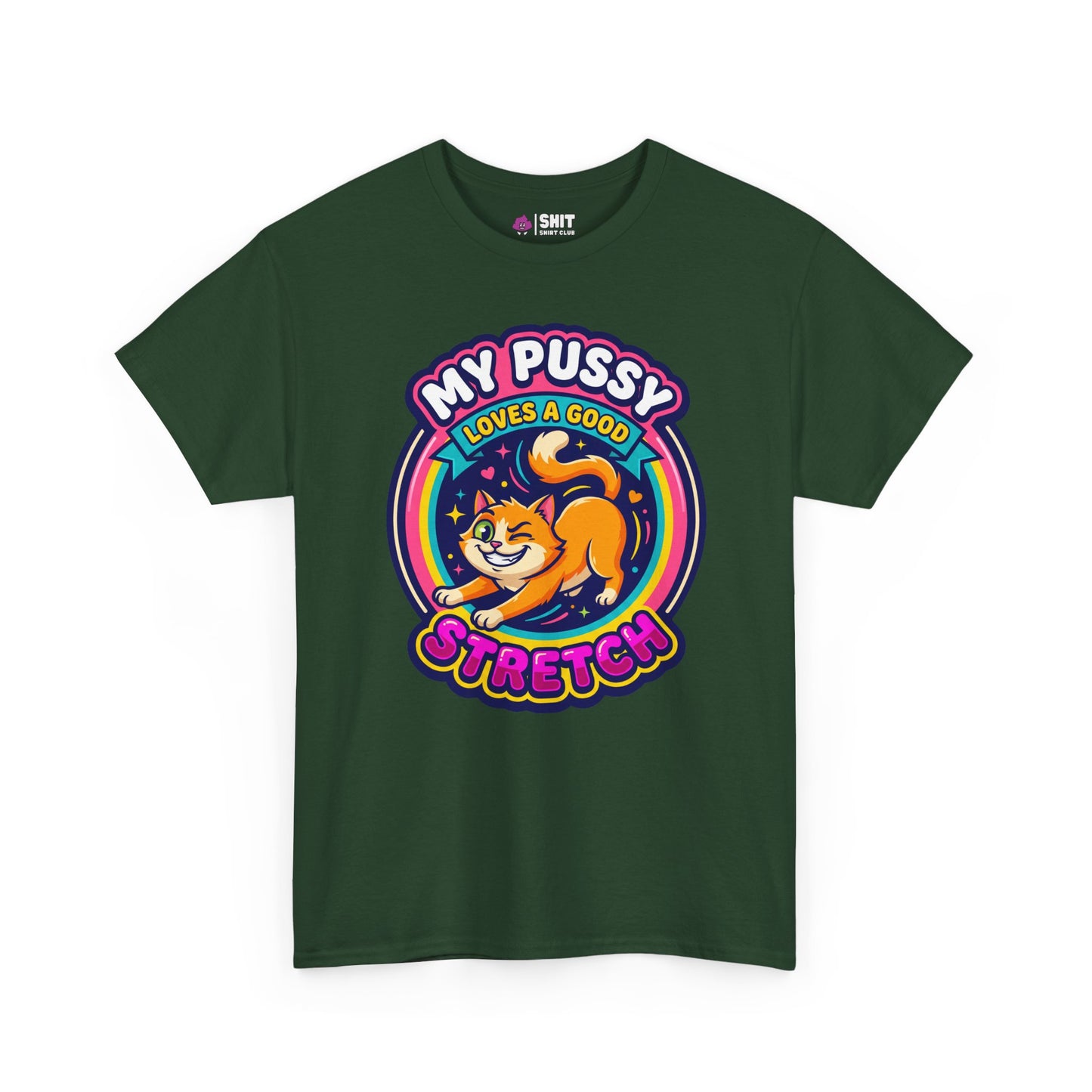 My Pussy Loves a Good Stretch Hen Do Tee - Shit Shirt Club 