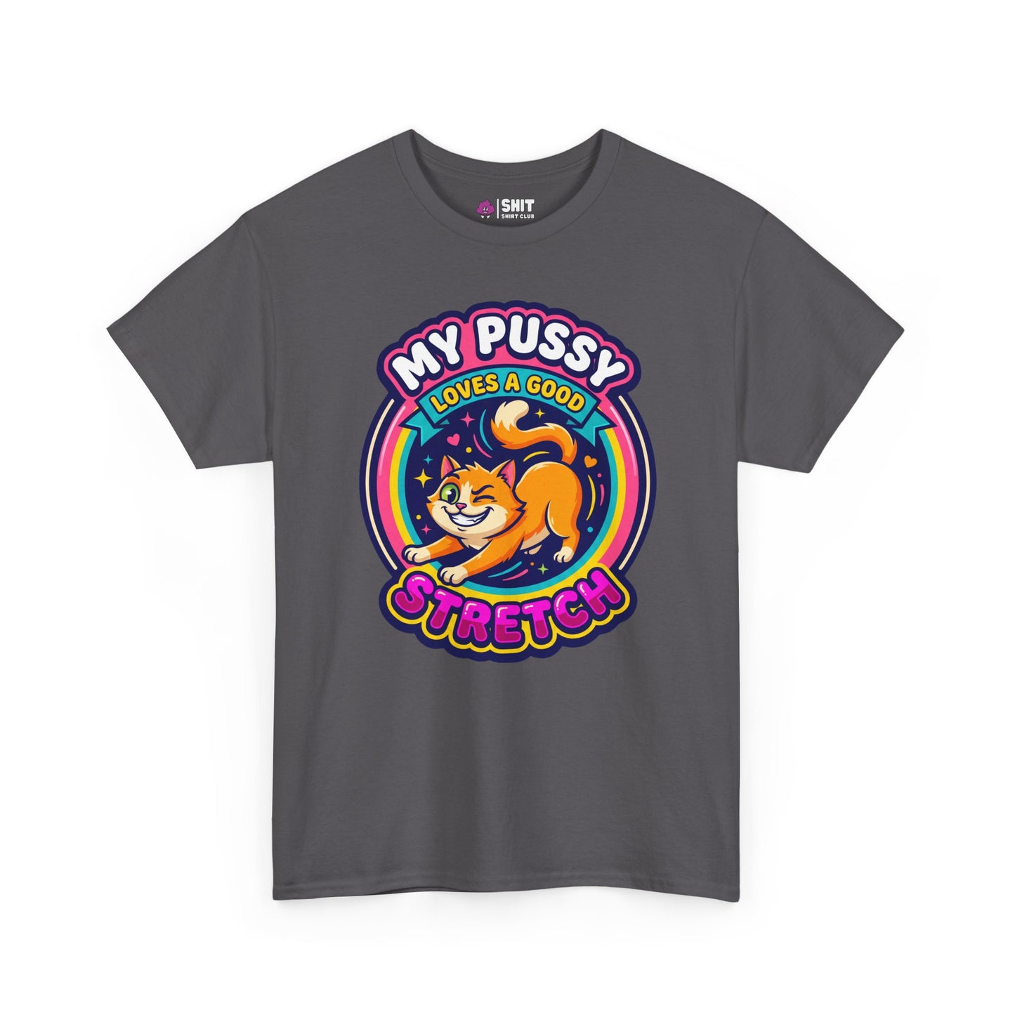 My Pussy Loves a Good Stretch Hen Do Tee - Shit Shirt Club 