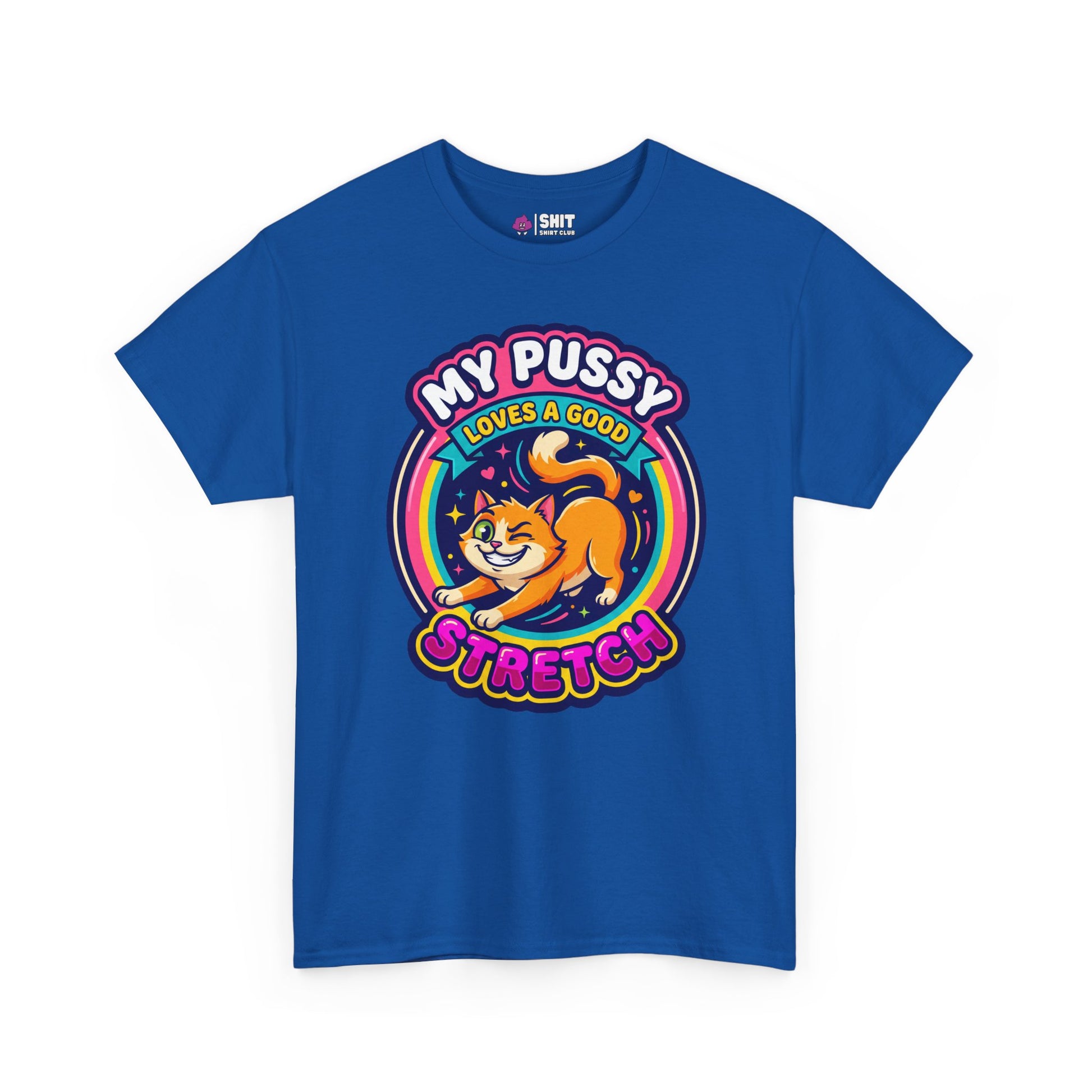 My Pussy Loves a Good Stretch Hen Do Tee - Shit Shirt Club 