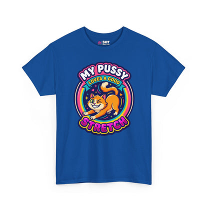 My Pussy Loves a Good Stretch Hen Do Tee - Shit Shirt Club 